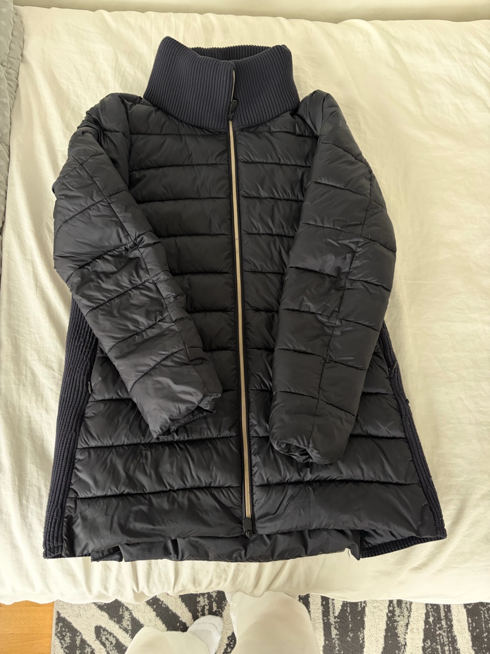 women’s navy save the duck coat